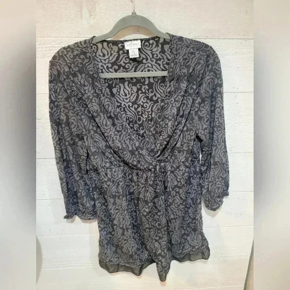 Motherhood Maternity Large Pull-on Blouse Half Sleeve Pre-owned - Picture 1 of 5